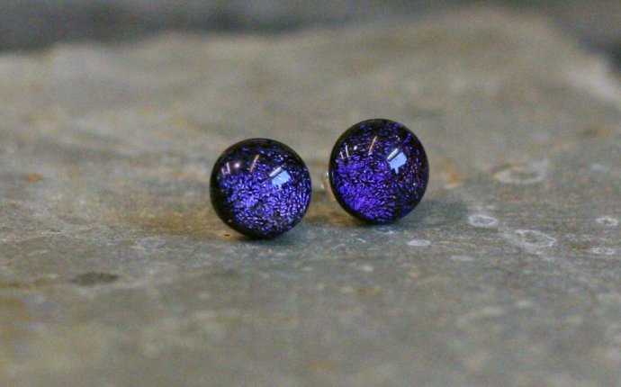 Dichroic Glass Earrings – Amy Louise Buttress | Amy Louise