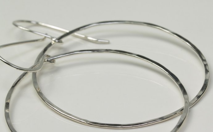 Handmade Sterling silver hoop earrings