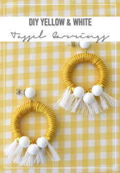 DIY tassel earrings