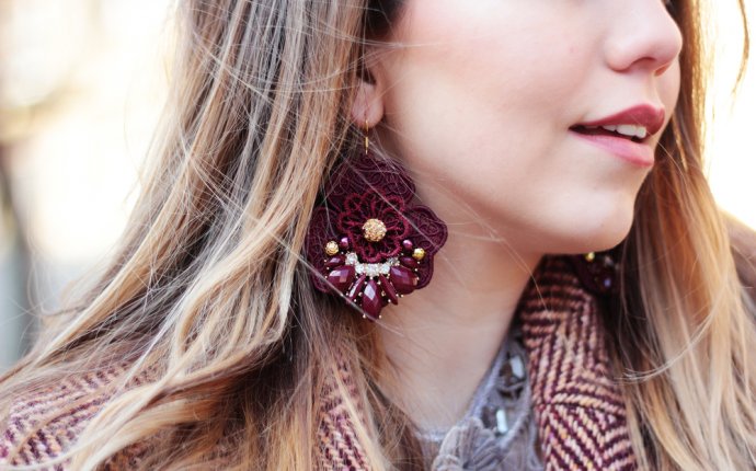 Handmade statement earrings