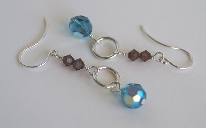 Handmade Swarovski Crystal earrings