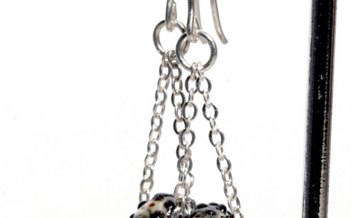 Silver jewelry earrings