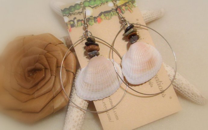 handmade shell earrings