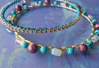 Learn how to wire lash beads onto jewelry.