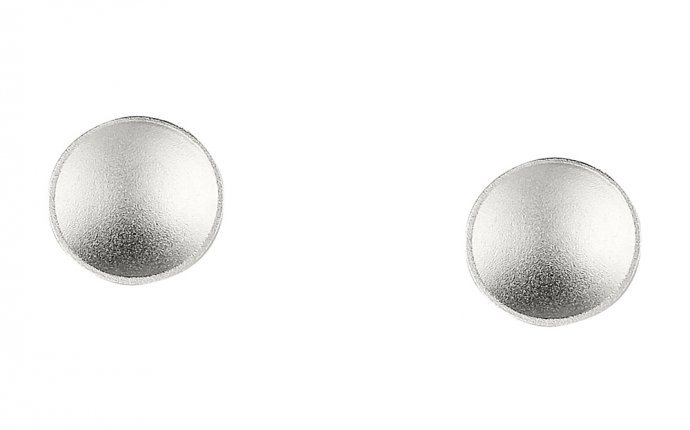Silver Disc earrings